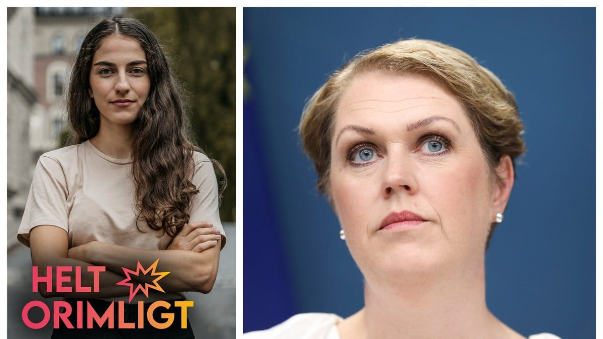 Romina Pourmokhtari, ordförande för LUF, tycker till om samtiden i Nyheter24:s Helt orimligt.
