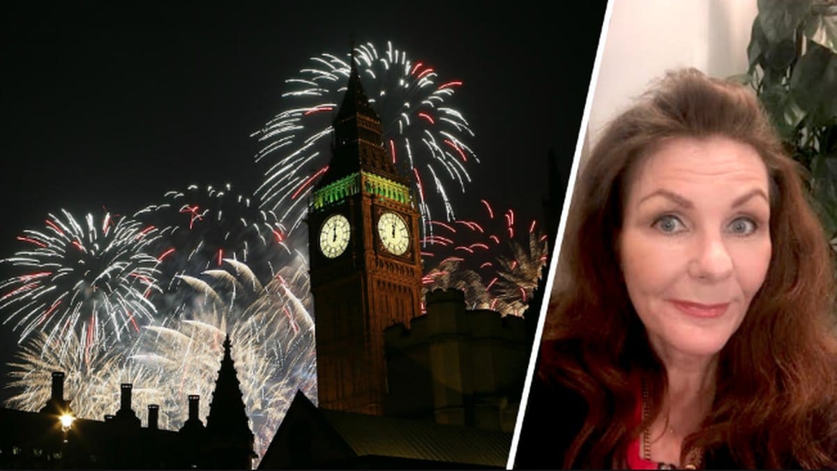 London Eye, fyrverkerier och Margareta Hedin