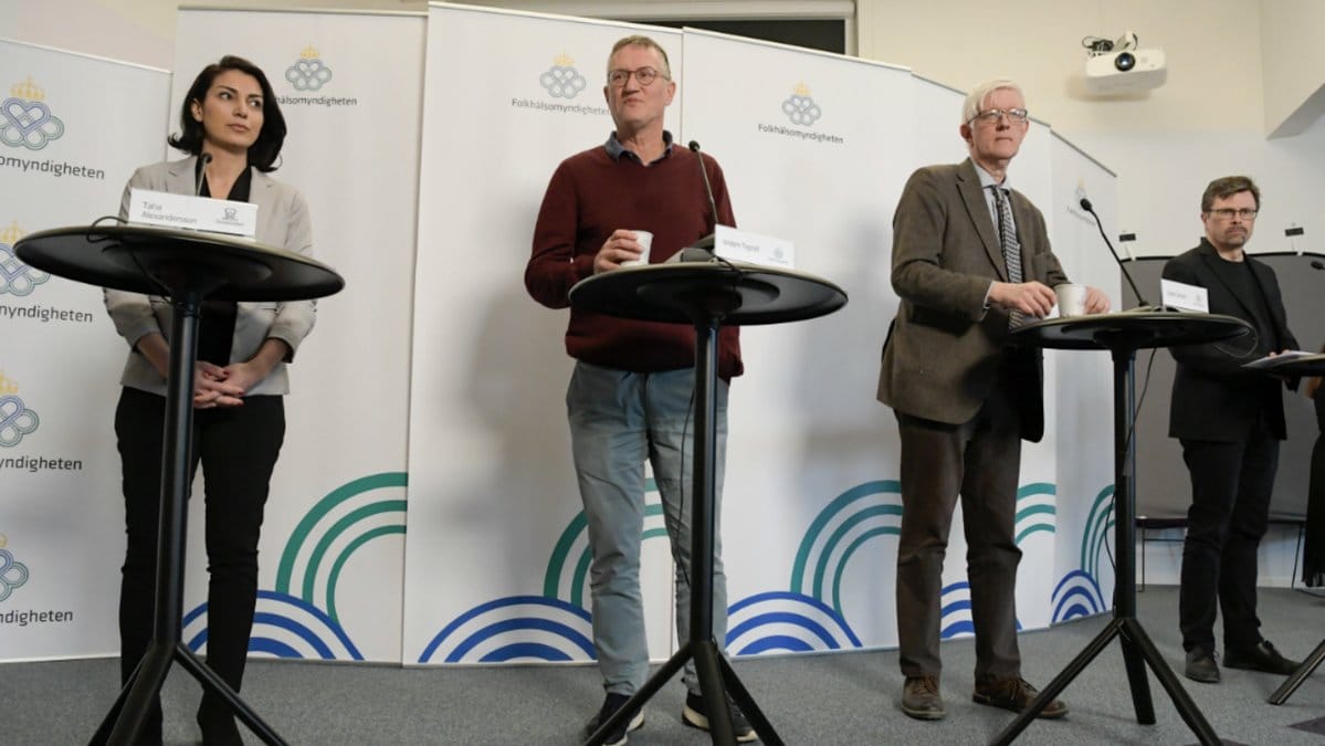 Folkhälsomyndigheten höll under onsdagen sin dagliga pressträff.