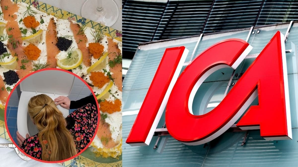 Smorgostarta, Ica, kvinna som kräks