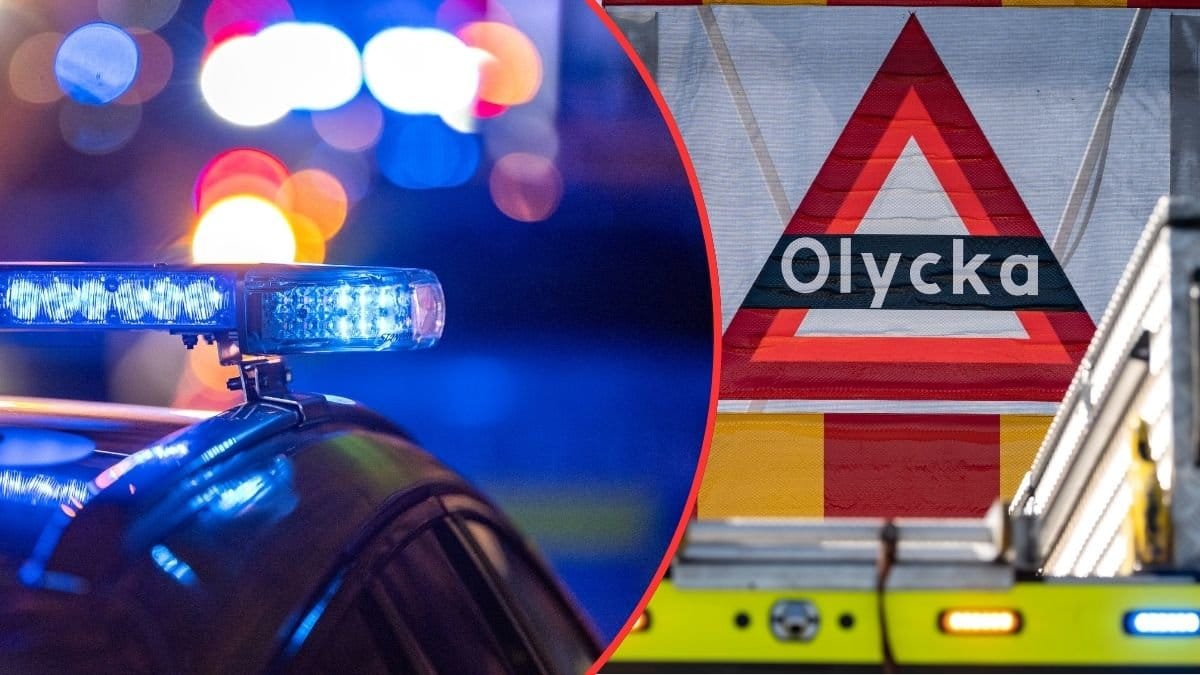 Polis & trafikolycka.