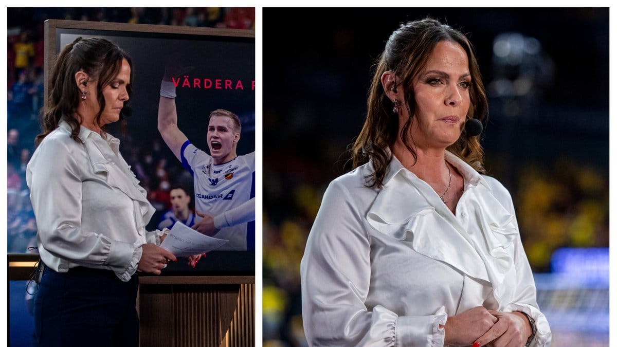 Suzanne Sjögren blev märkbart berörd under Viaplays direktsändning från handbolls-VM.