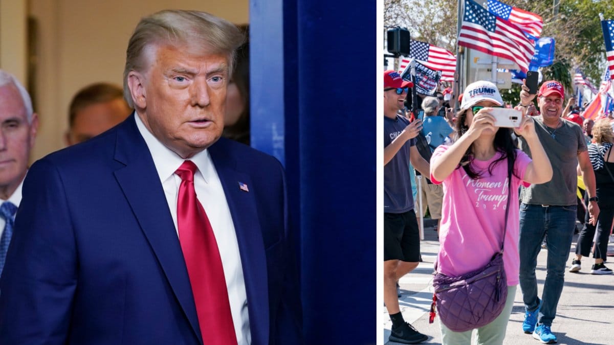 Donald Trump ska hålla tal på söndag.