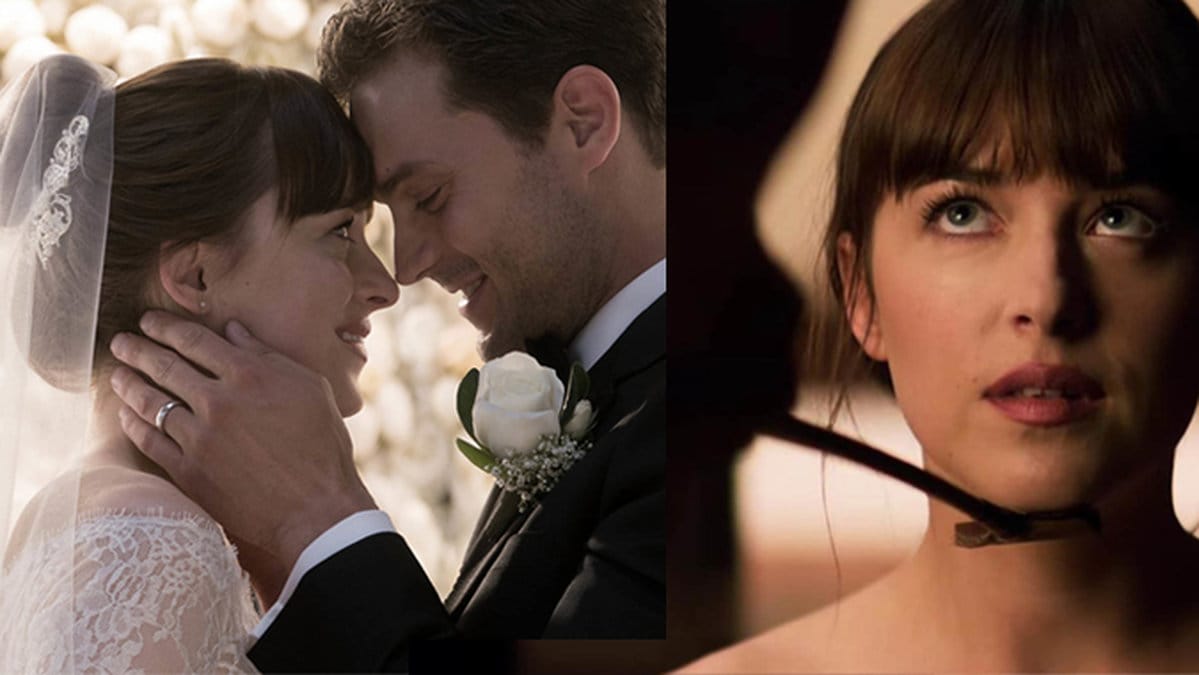 Dakota Johnson och Jamie Dornan i Fifty Shades Freed.