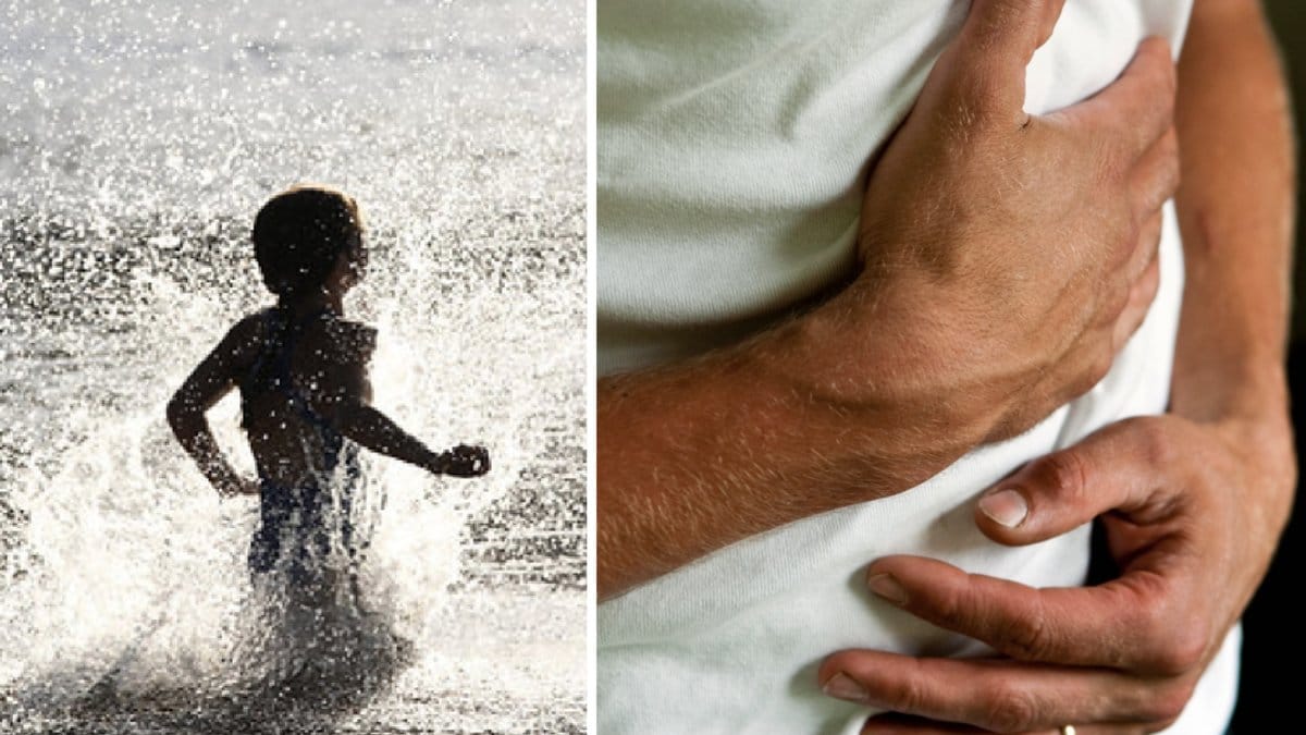 Om man sväljer badvatten med höga bakteriehalter kan man bli magsjuk. Barn och hundar kan vara extra känsliga.