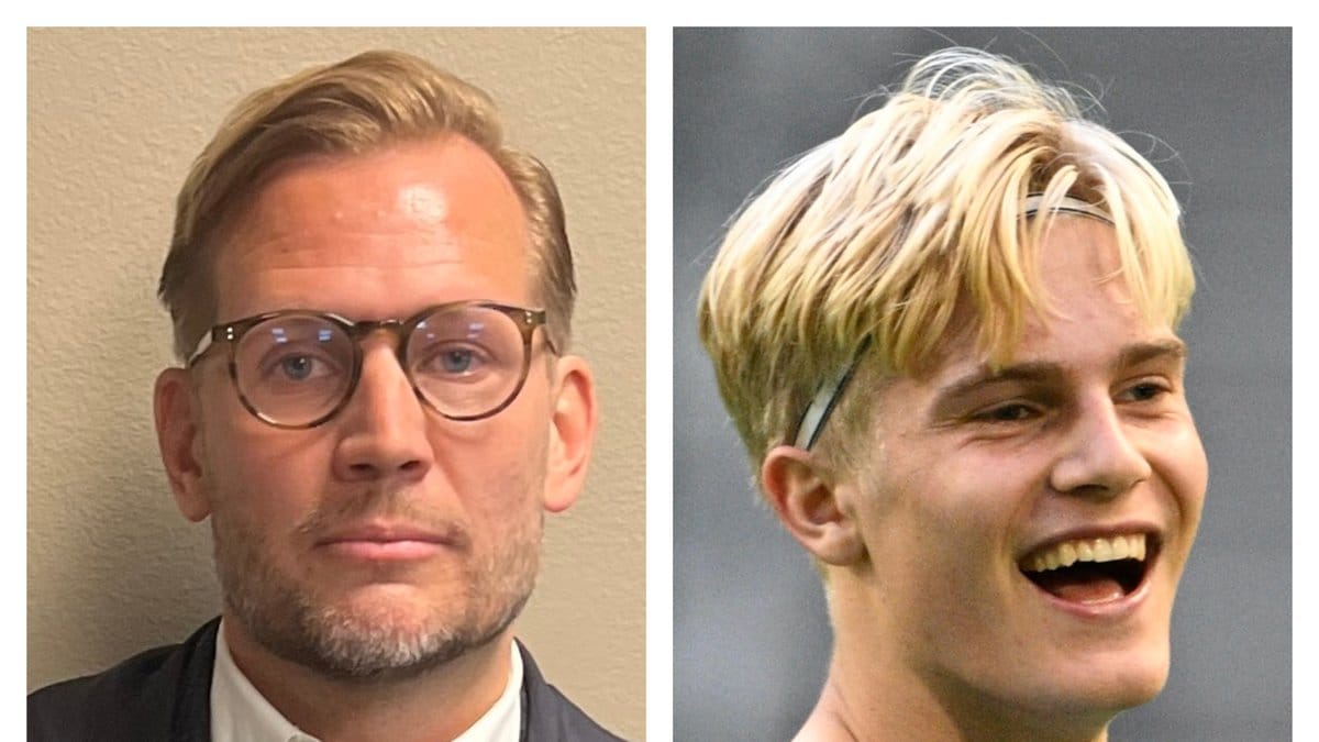 Fotbollsexperten Martin Åslund och Djurgårdens stjärnskott Lucas Bergvall