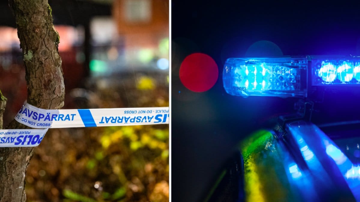 Avspärrningstejp och sirener.