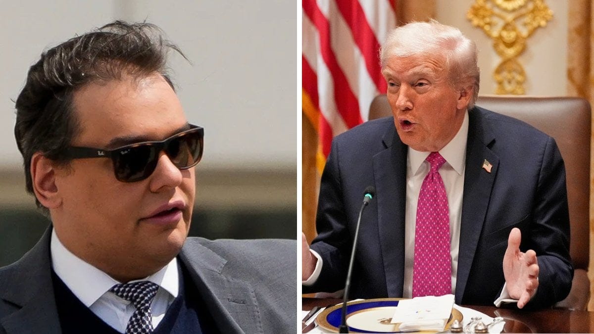 George Santos och Donald Trump.