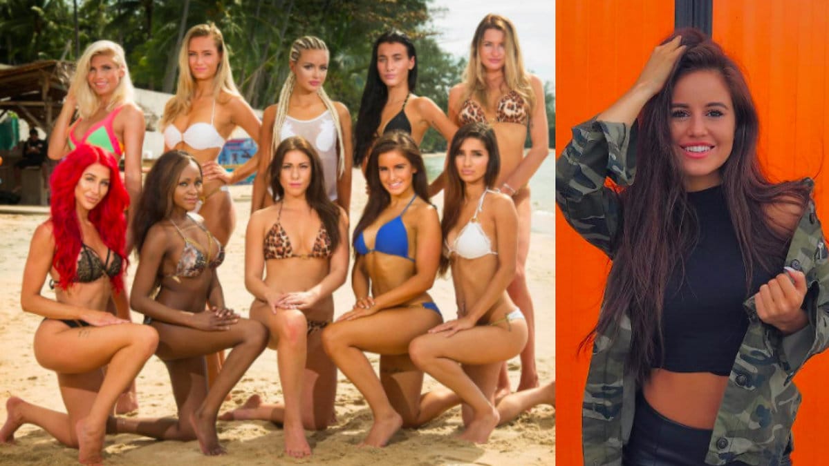 Singeltjejerna i Temptation Island – till höger Denise Desmond.