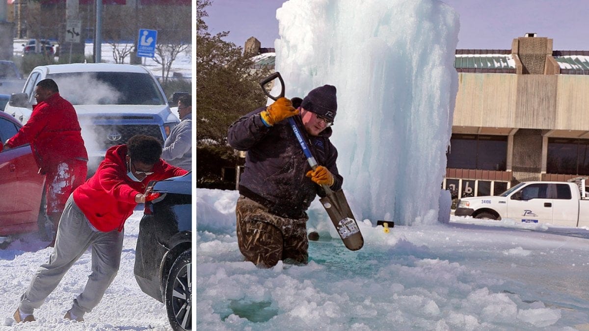 Ett extremt snöoväder har tagit ett grepp om USA.