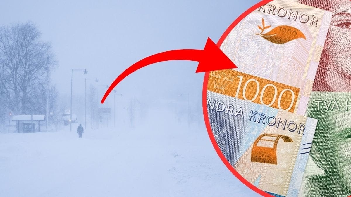 snöstorm pengar