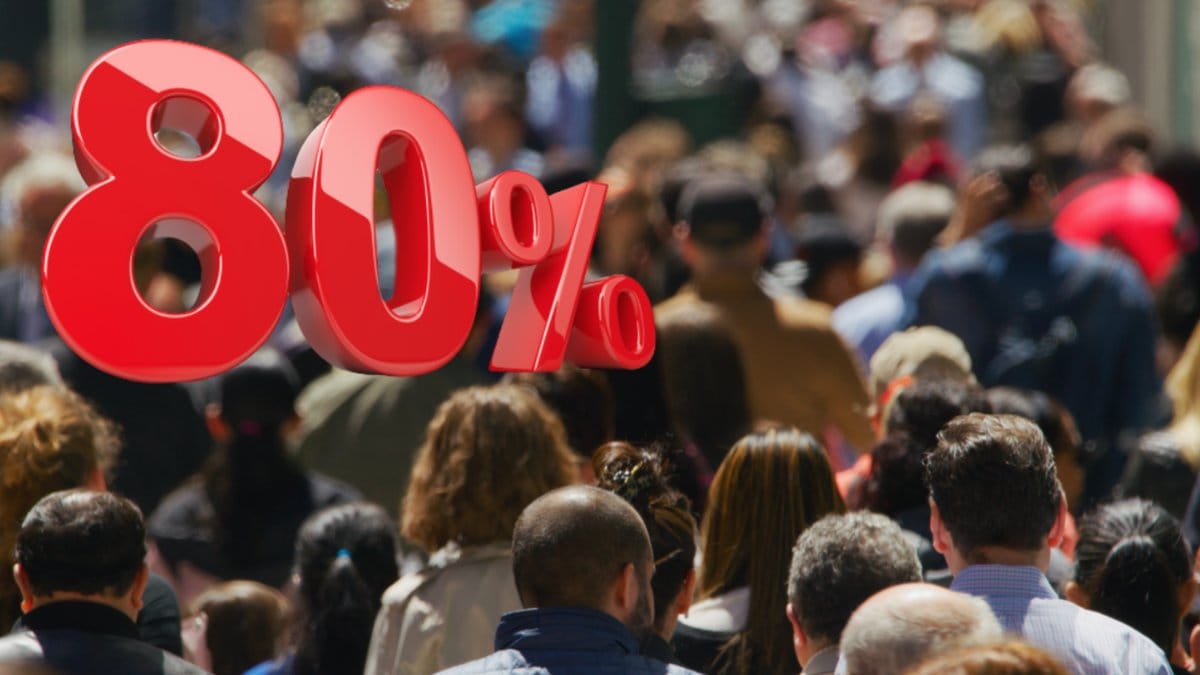 80 procent av befolkningen kan redan vara skyddade mot covid-19.