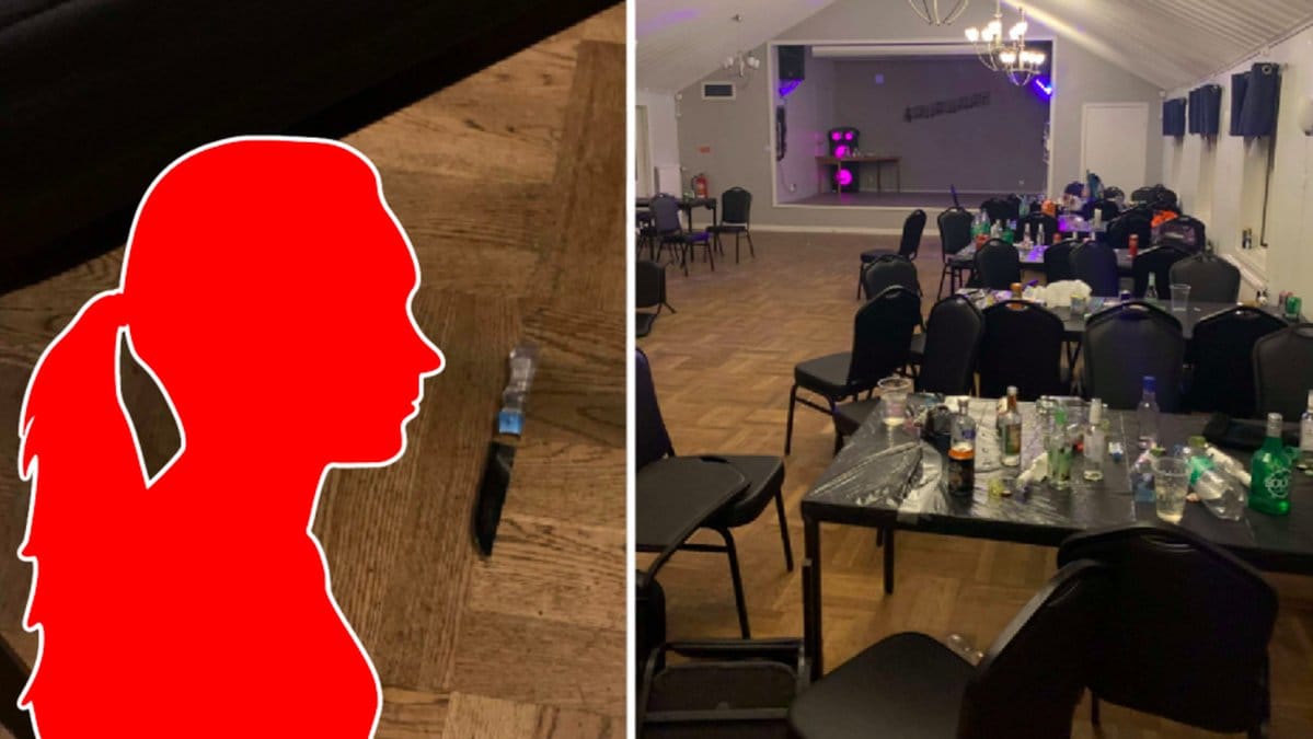 Misstänkt 17-årig flicka knivhögg två flickor på fest