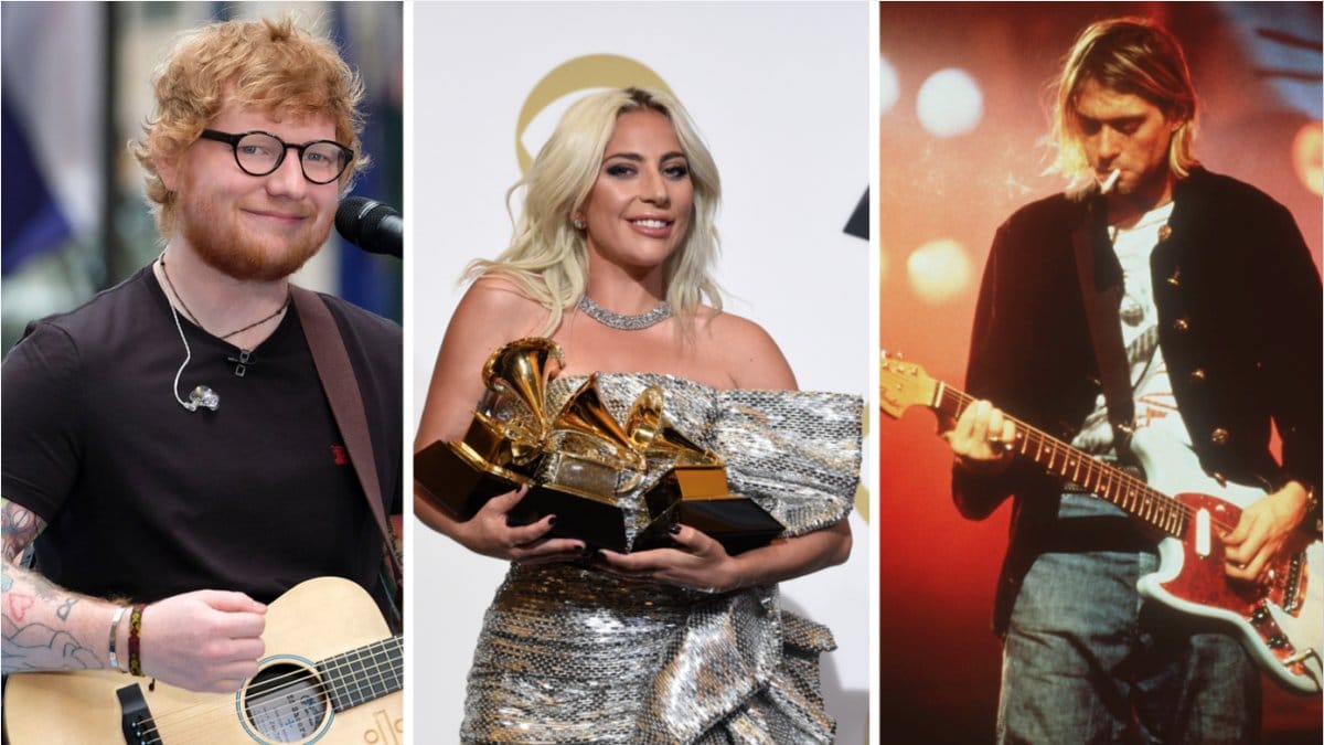 Ed Sheeran, Lady Gaga och Kurt Cobain