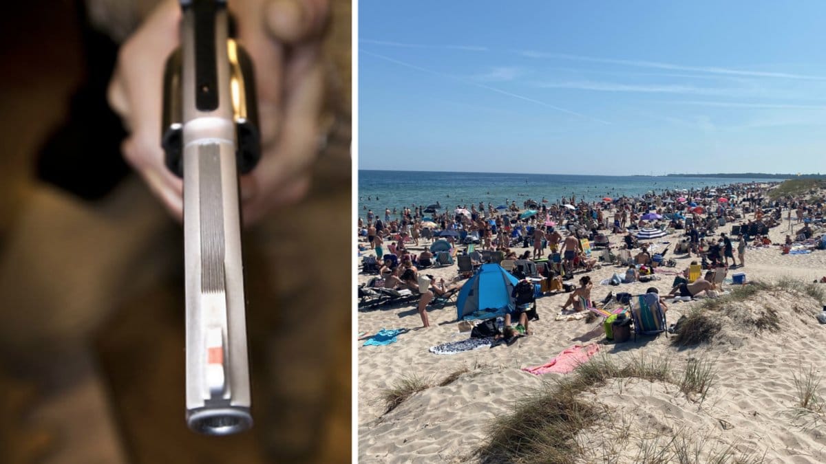 Dödsskjutningen inträffade på en nudiststrand där en man avled av sina skador.