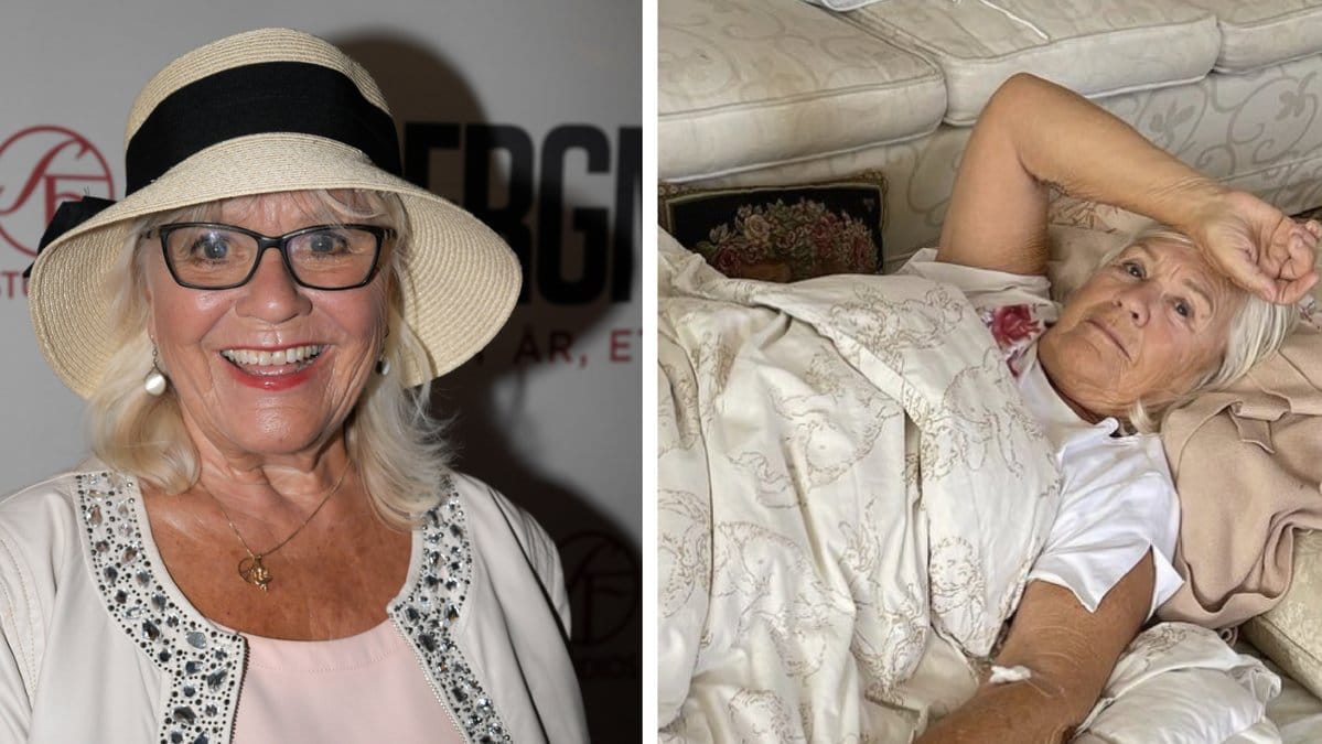 Christina Schollin till sjukhus – föll ner för trappan.