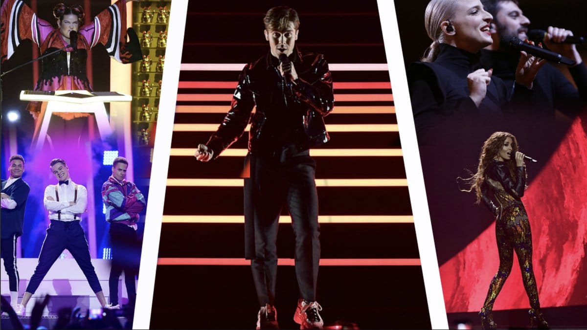 Netta för Israel, Madame Monsieur för Frankrike, Eleni Foureira för Cypern och Mikolas Josef för Tjeckien