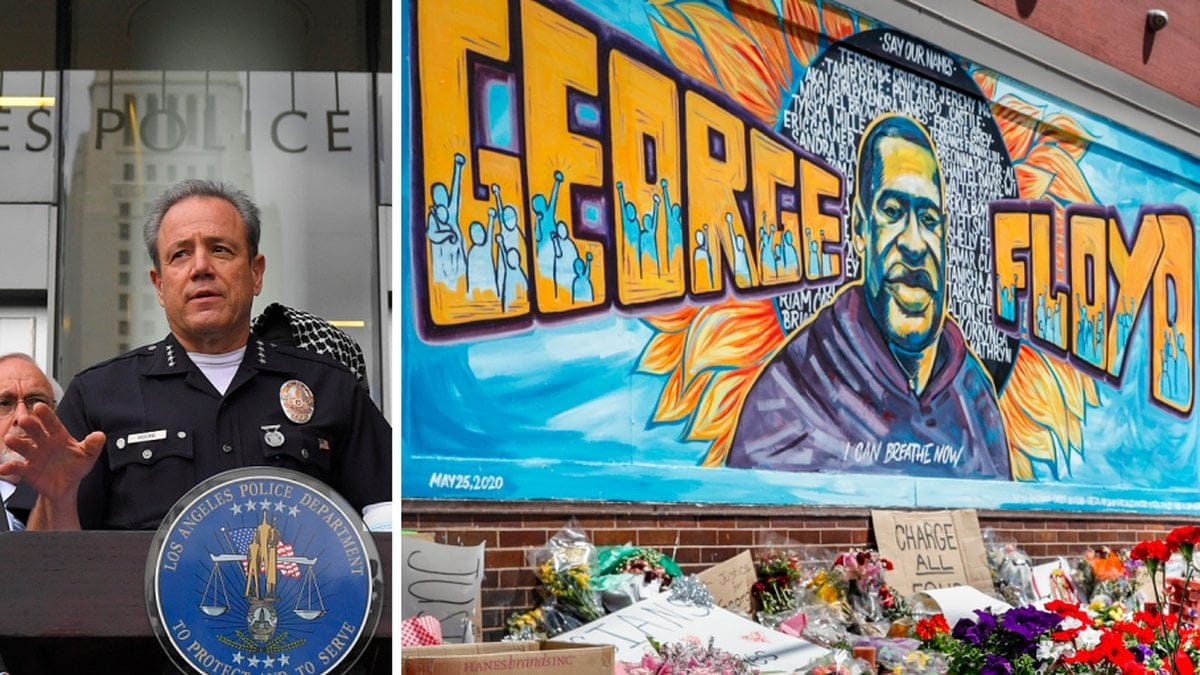 Poliser i Los Angeles utreds för att ha hånat George Floyd på ett alla hjärtans dag-kort.