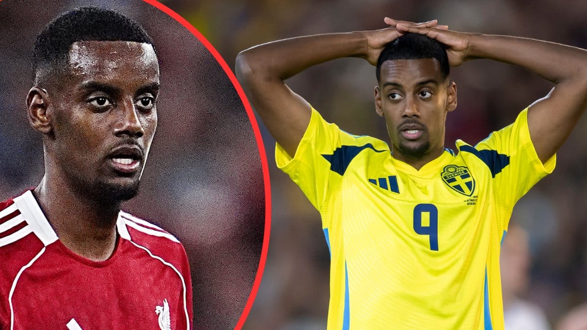Alexander Isak i Liverpool och svenska landslaget.