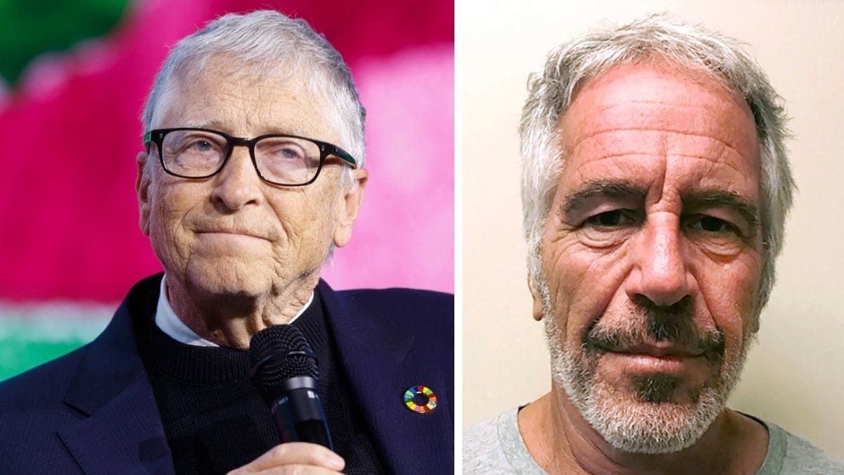 Bill Gates vänster, Jeffrey Epstein höger.