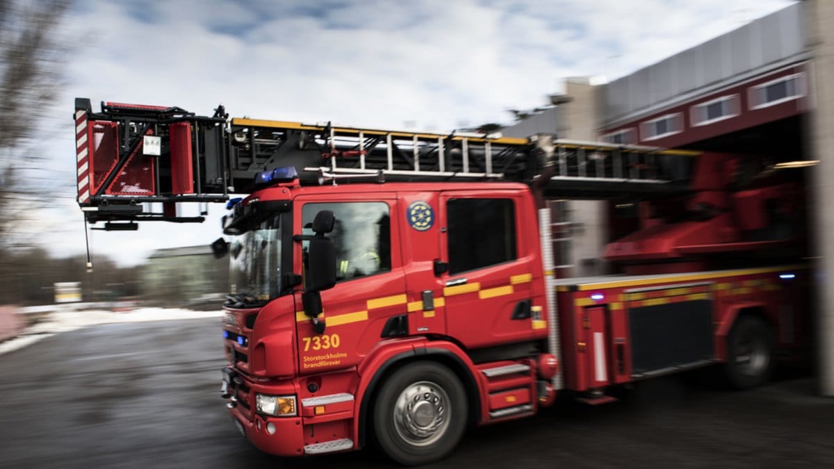 Brandbil. Genrebild.