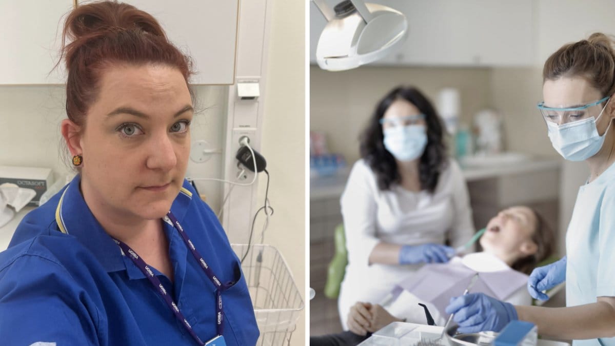 Bakom gruppen Löneuppror Tandsköterskor står initiativtagaren, Anna Ekman-Brescia.