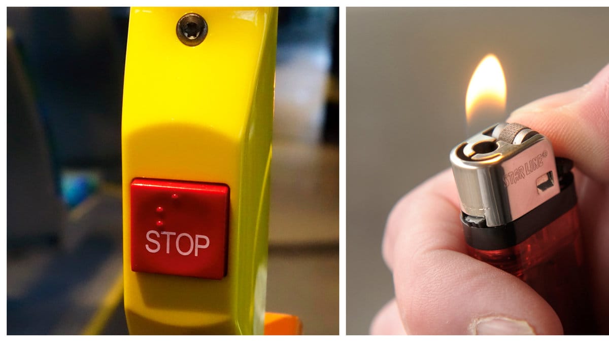 Några ungdomar satte eld på 65-årings hår.