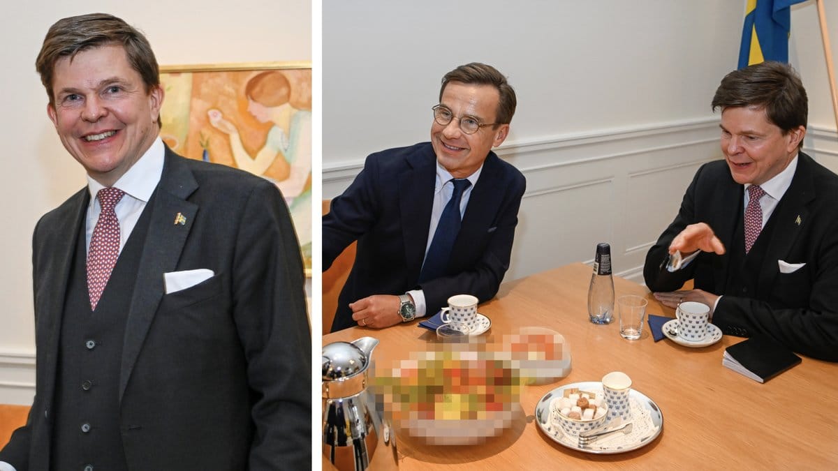 Andreas Norlén möter partiledarna under talmansrundorna.