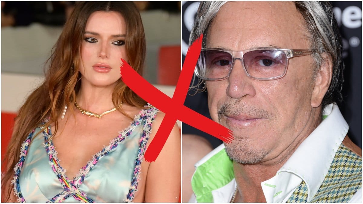 Bella Thorne och Mickey Rourke.