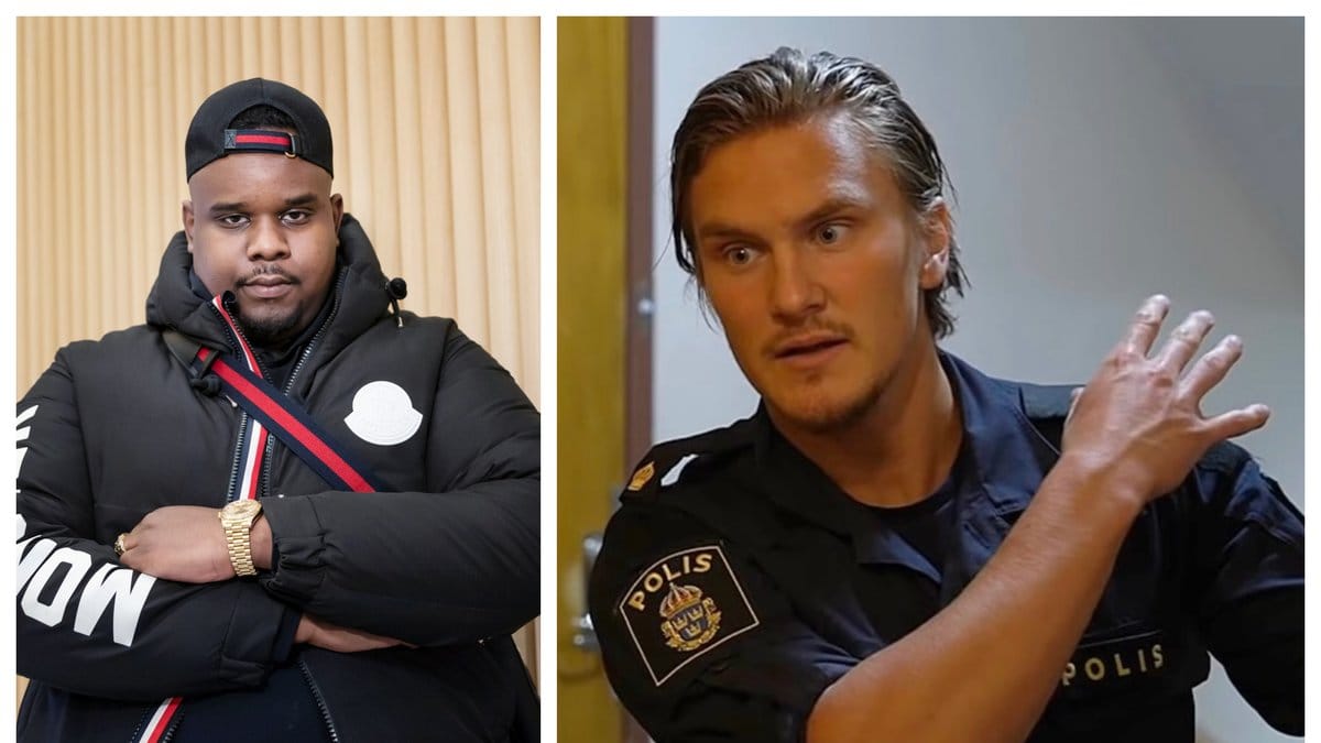 Polisen Filip Pelas är kritisk till att gangsterrap av dömda artister spelas i Sveriges Radio.