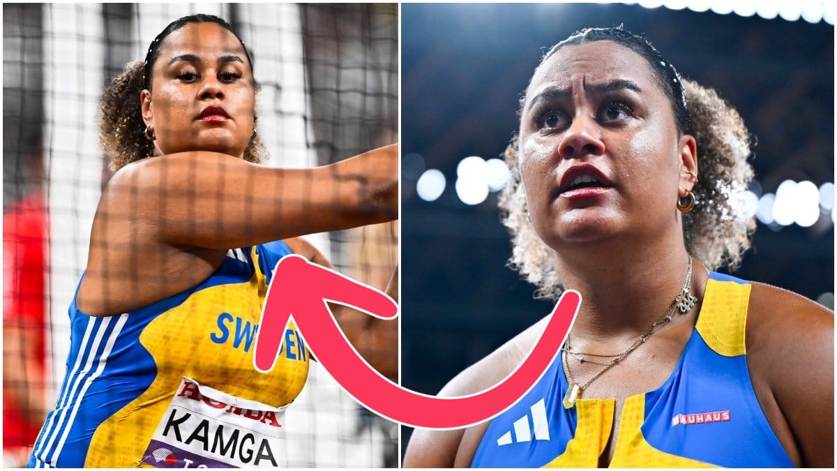 Vanessa Kamga i samband med VM i Tokyo.