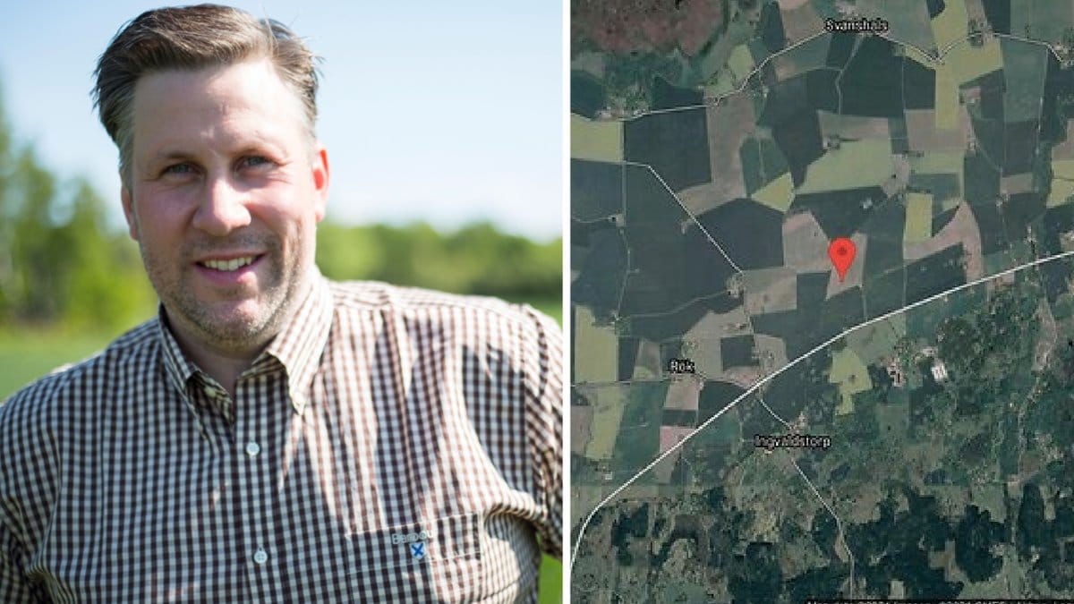 John Widegren och karta.