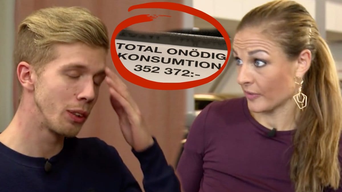 Kille ser beskymrad ut, kvinna ser arg ut