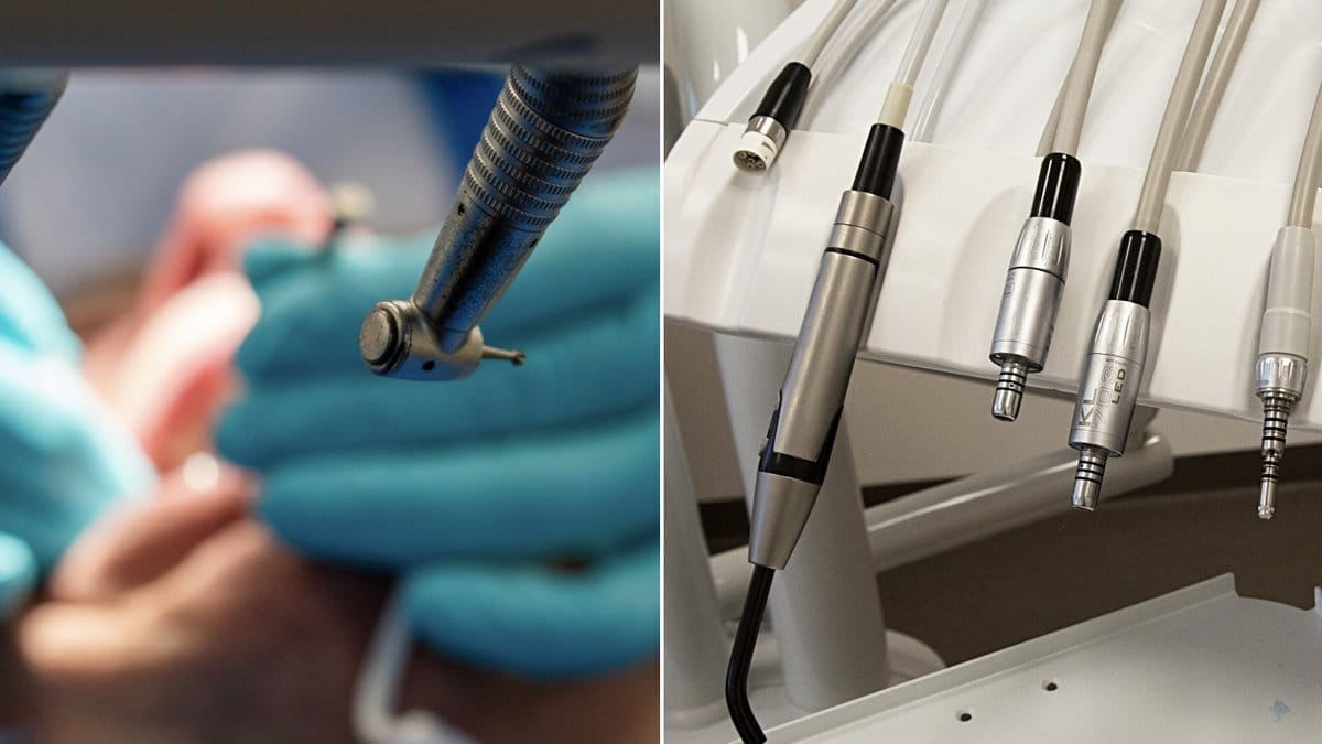 Besöket hos tandläkaren gick inte som planerat. Genrebilder.