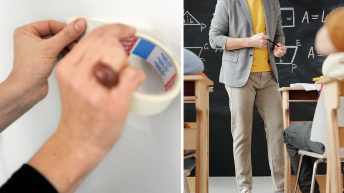 Läraren ska ha tejpat de elever denne ansett varit stökiga.