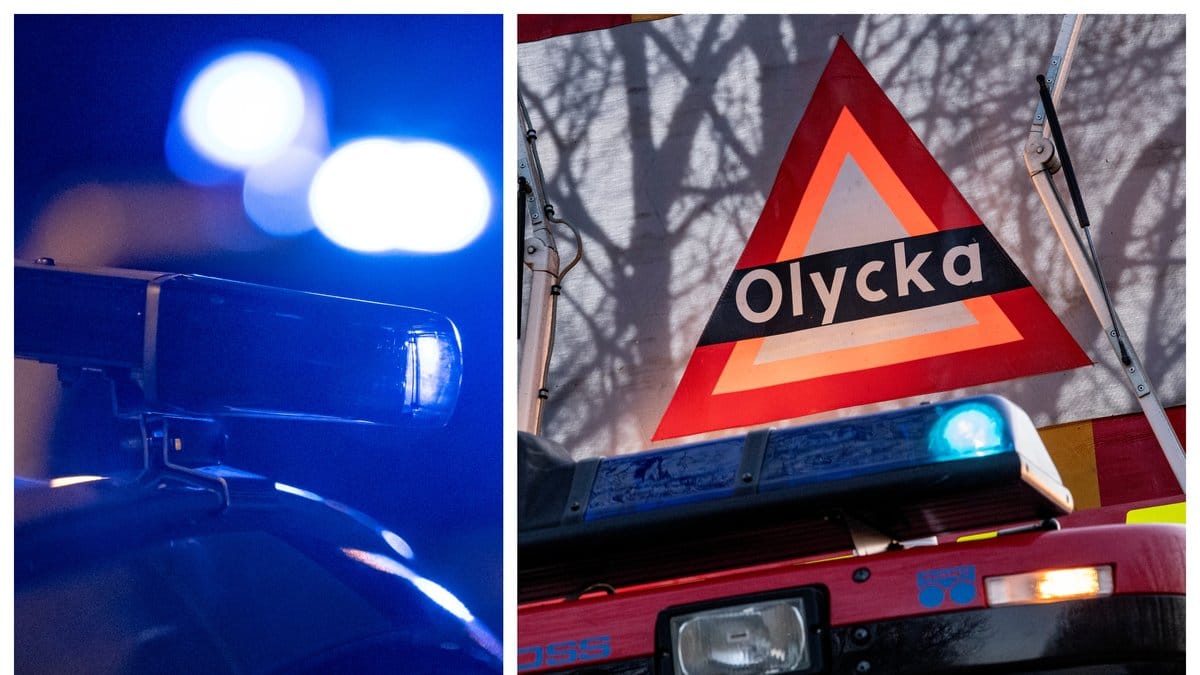 Kvinnan blev påkörd av en lastbil.