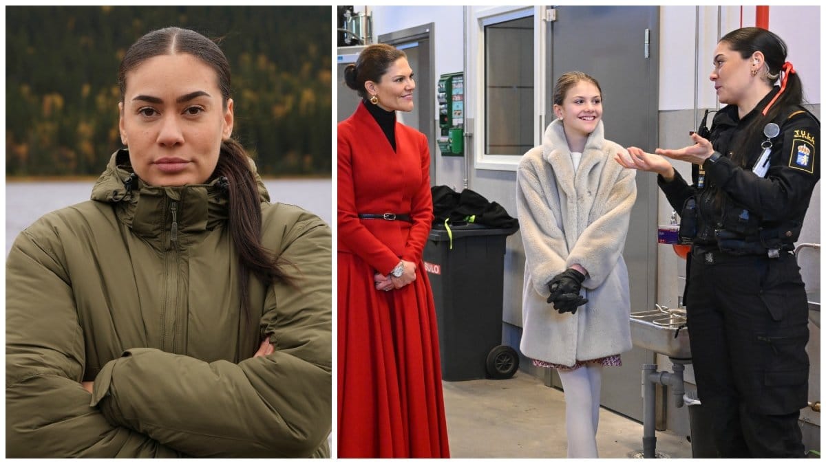 Olivia Karlsson i Elitstyrkans hemligheter VIP och Olivia Karlsson med kronprinssesan Victoria och prinsessan Estelle
