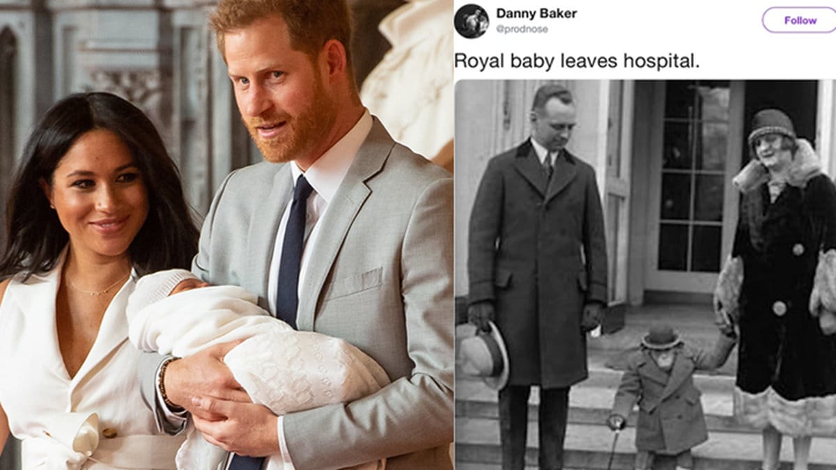 Prins Harry och Meghan Markle med sonen Archie