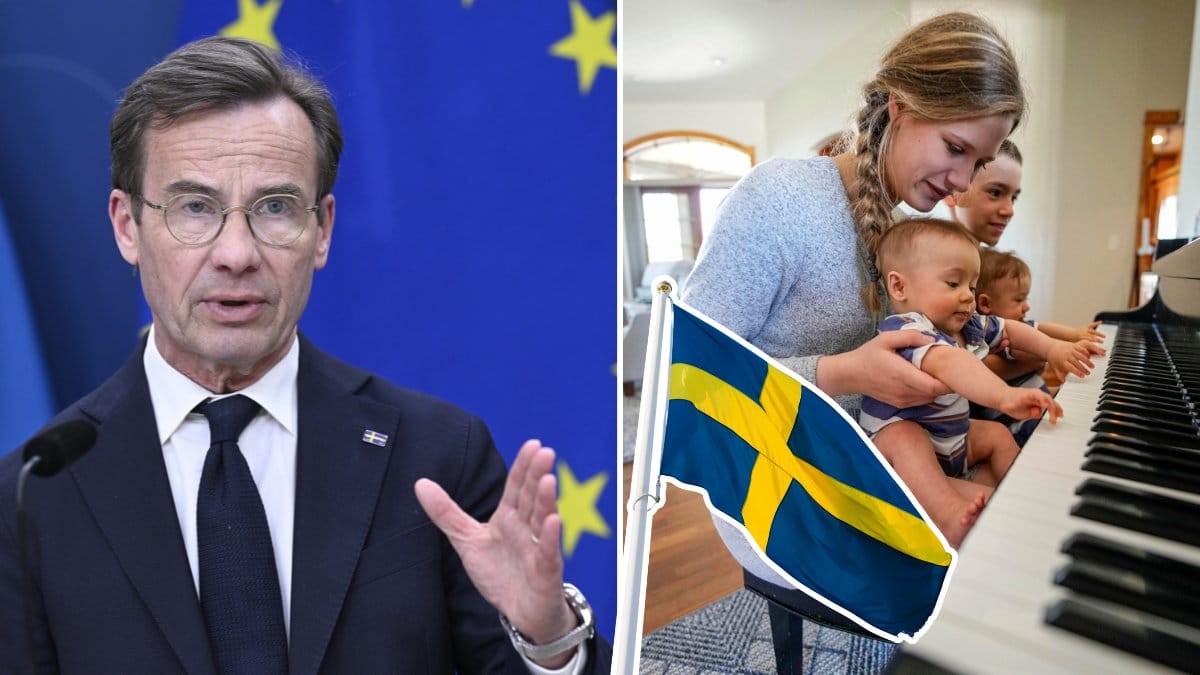 Ulf Kristersson, flaga, familj
