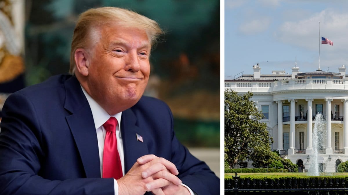 Donald Trump lovar att lämna Vita Huset