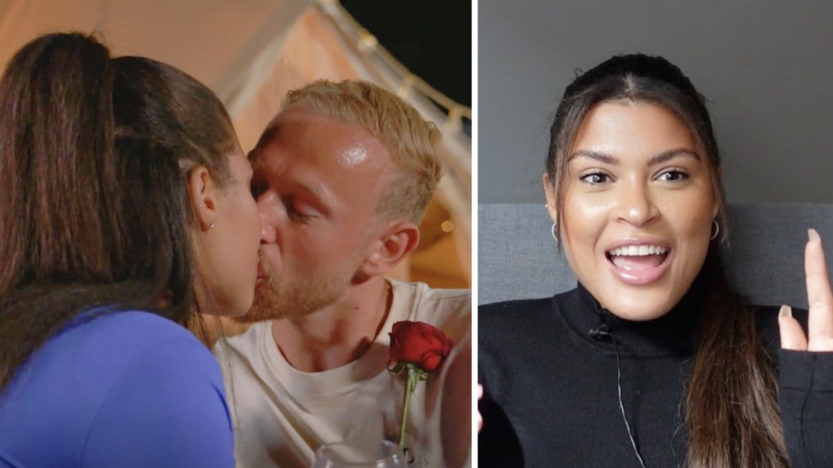 Bachelorette 2022: Olivia och Adam hade en romantisk glamping-dejt.