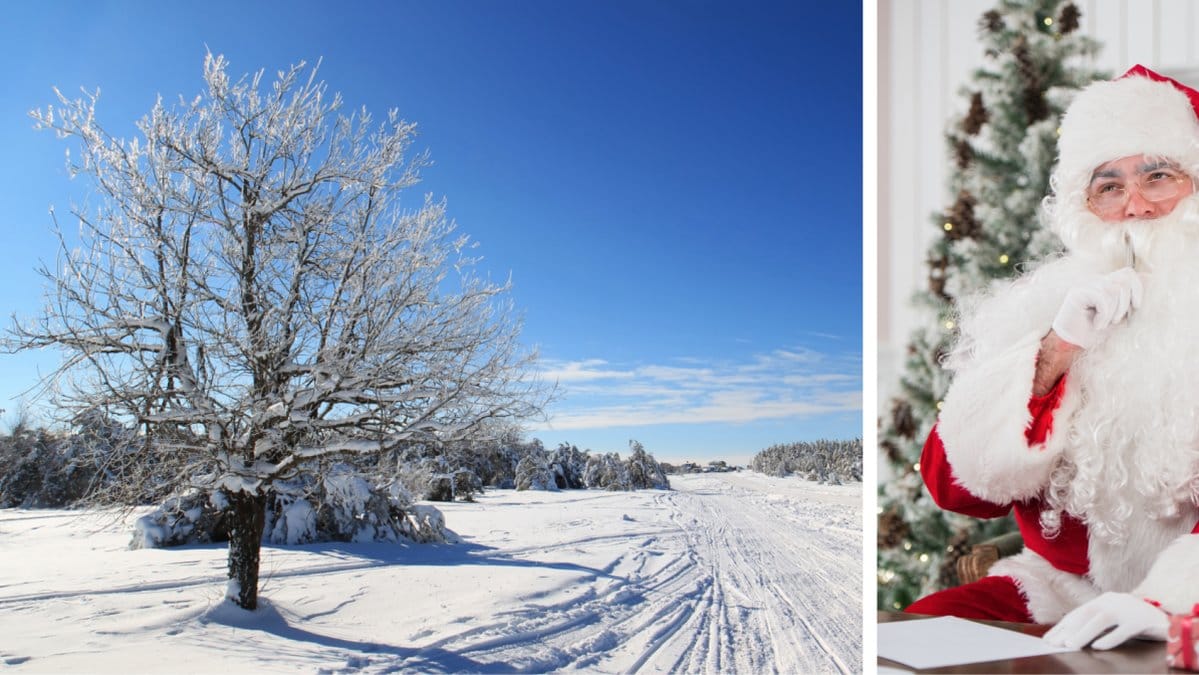 Här blir det en vit jul