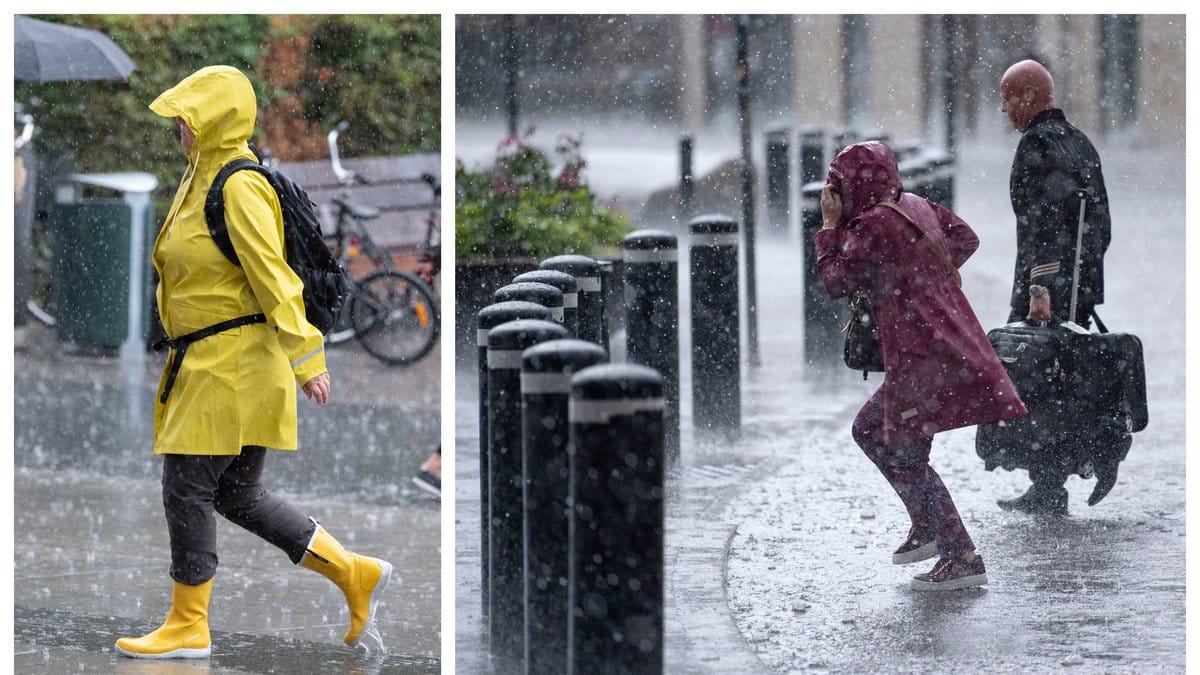 Hur ligger det till, blir man mer eller mindre blöt när man springer jämfört med när man går i regnet?