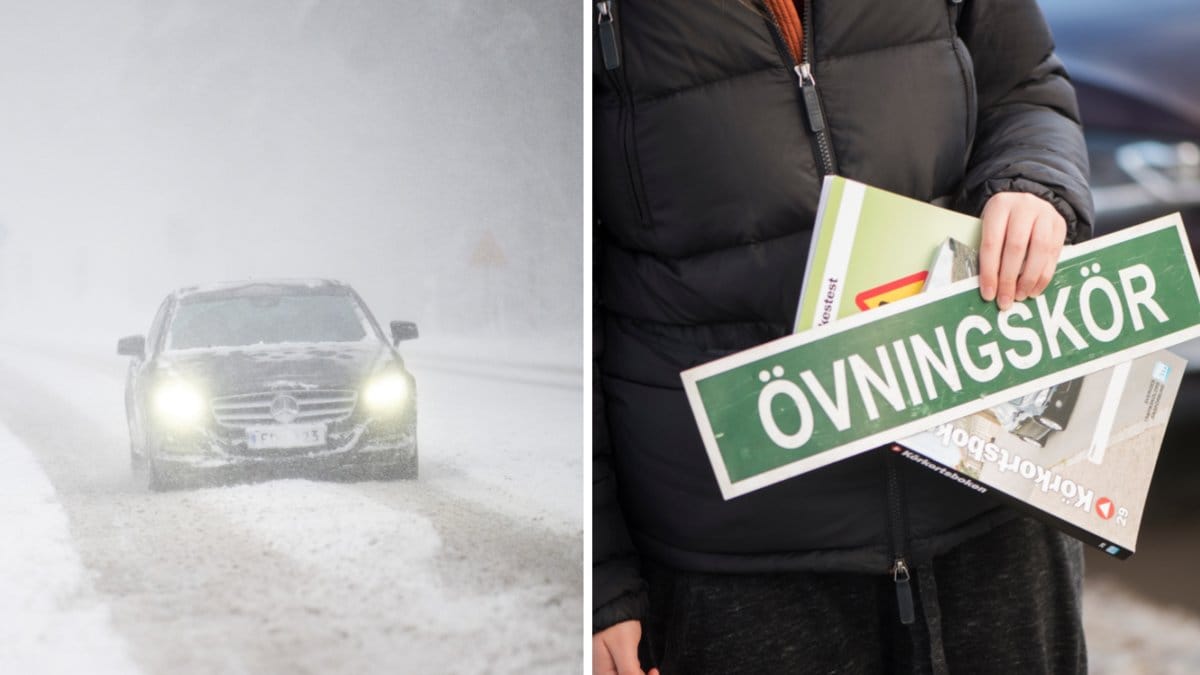 Genom att övningsköra mycket på vintern lär du dig riskbedömning.