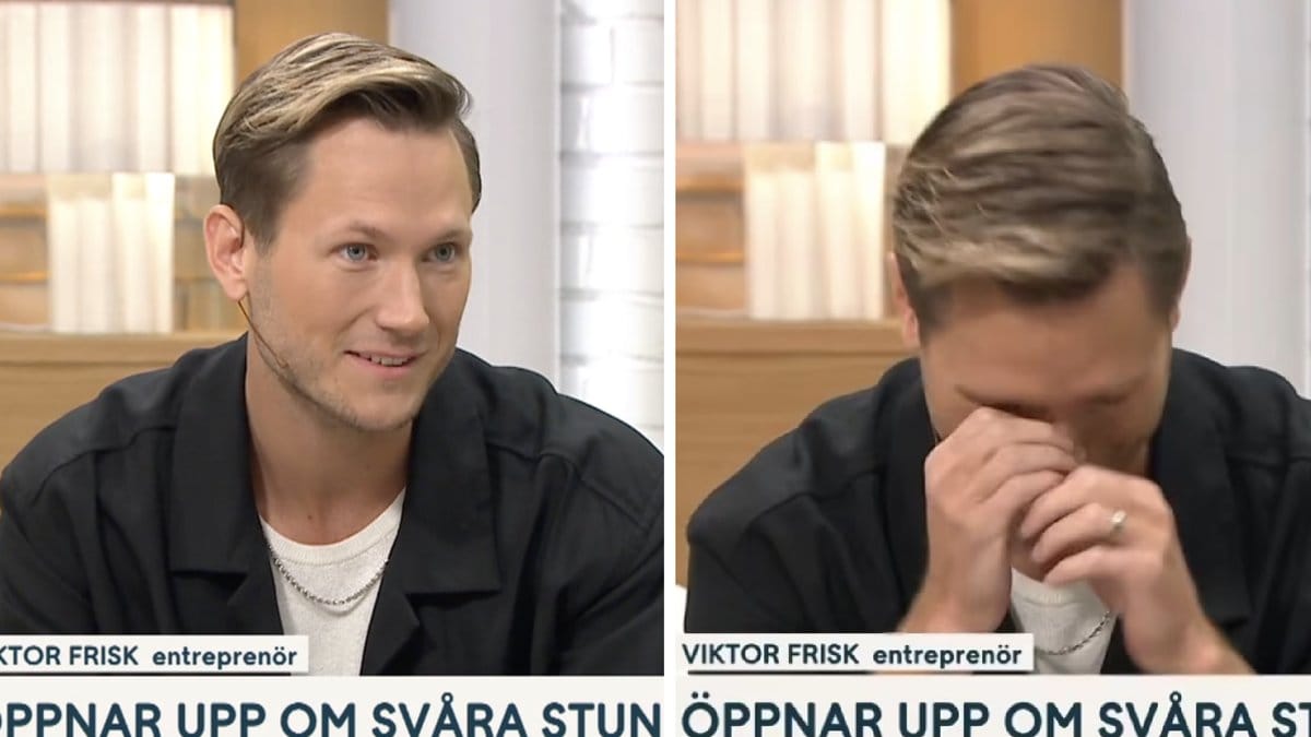Viktor Frisk bryter ihop i Nyhetsmorgon: Trodde inte att jag skulle bli 27