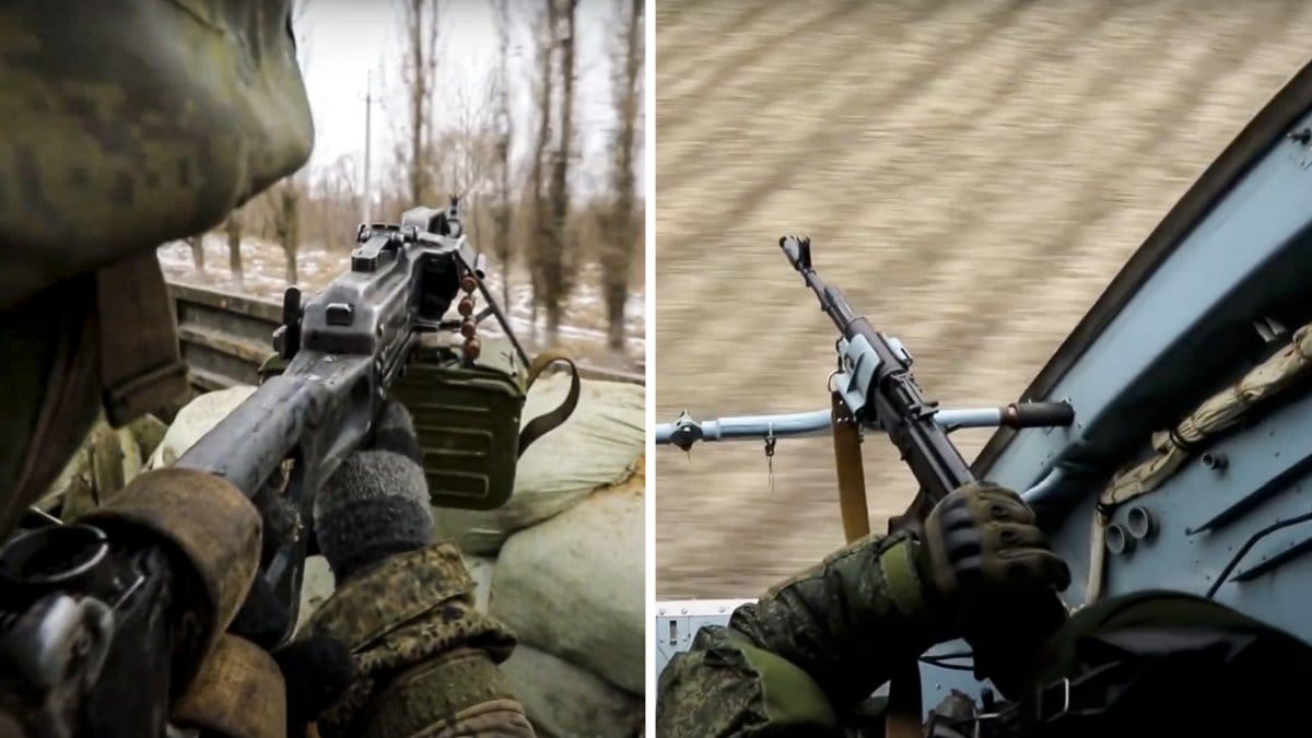 Nu släpper ryska försvarsdepartementet egan bilder inifrån Ukraina.