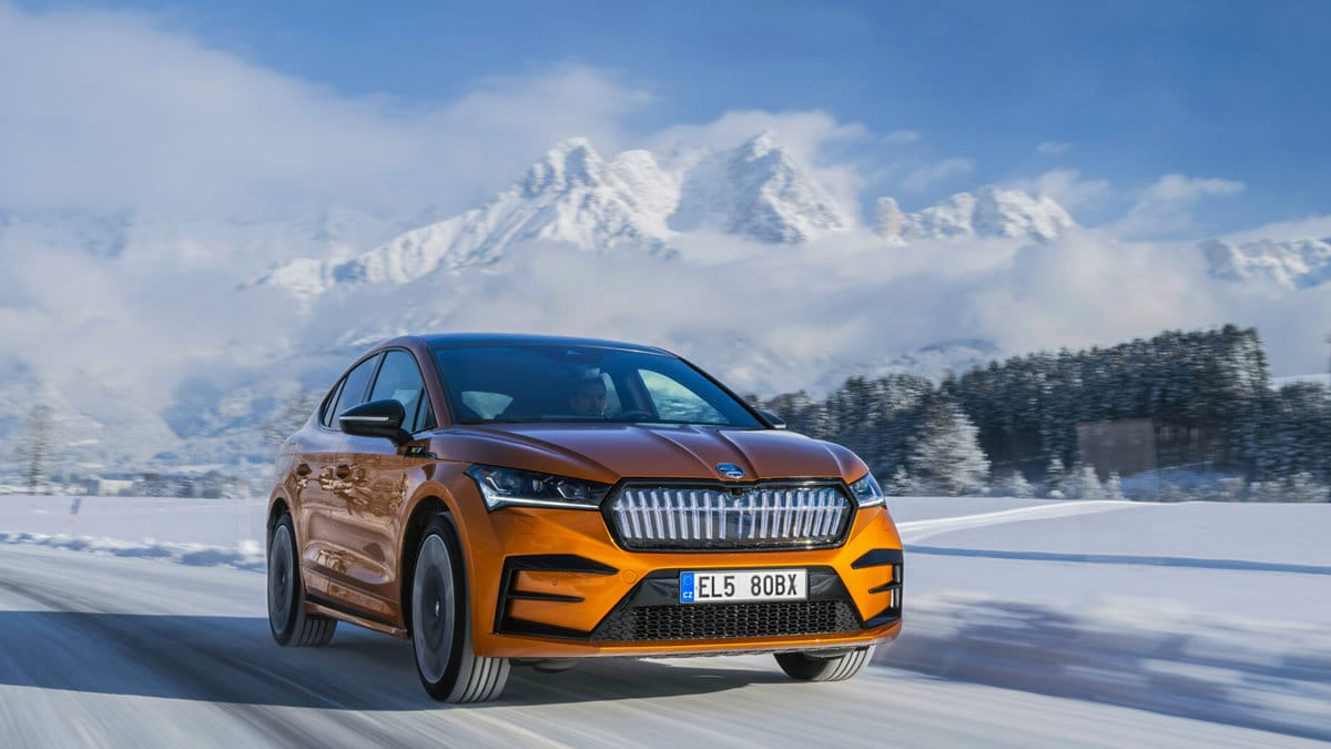 Skoda Enyaq i snö