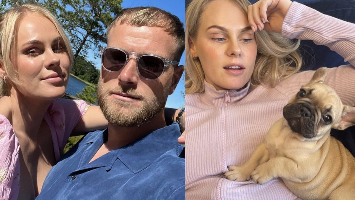 John och Sanna Guidetti med hunden Sven
