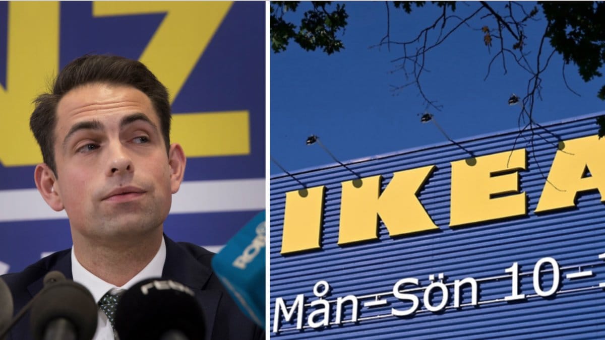 Det belgiska ultranationalistiska Vlaams Belang stäms av Ikea. På bilden partiledaren Tom Van Grieken.