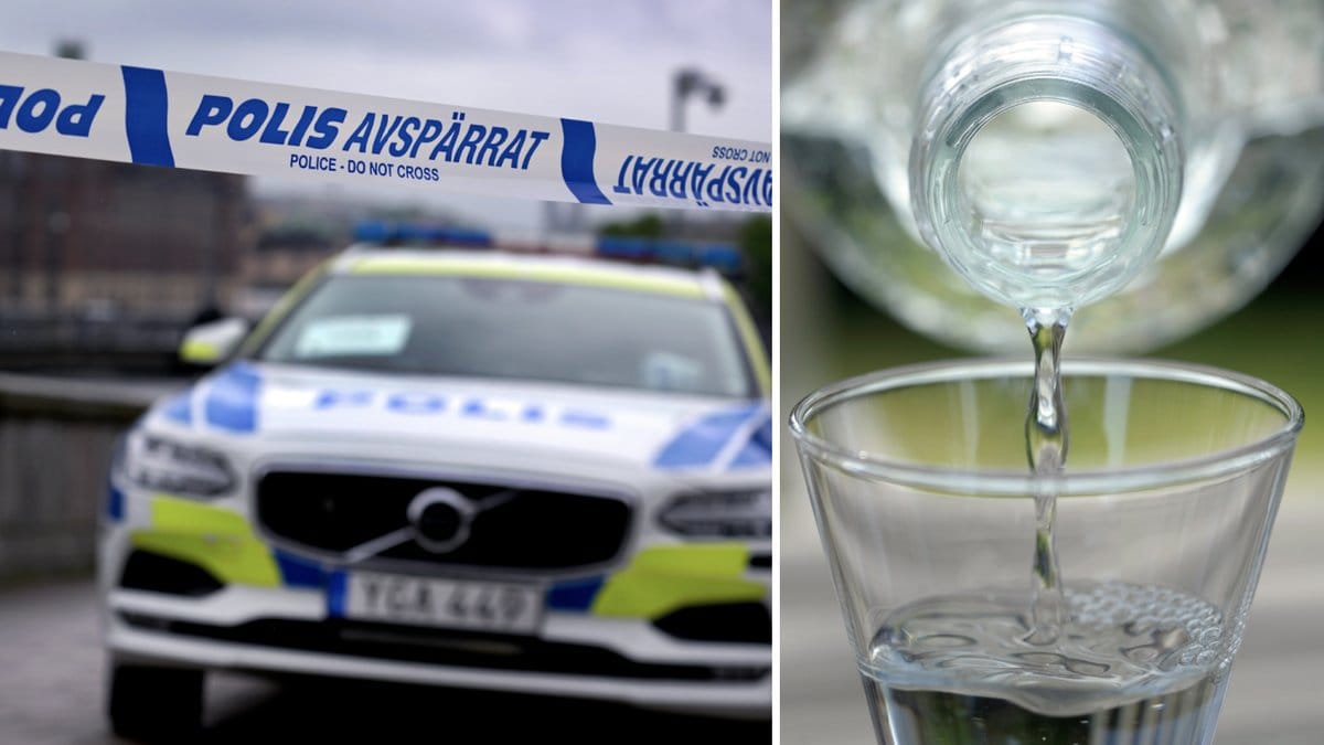 En man stoppades med en rejäl mängd hembränt i bilen.